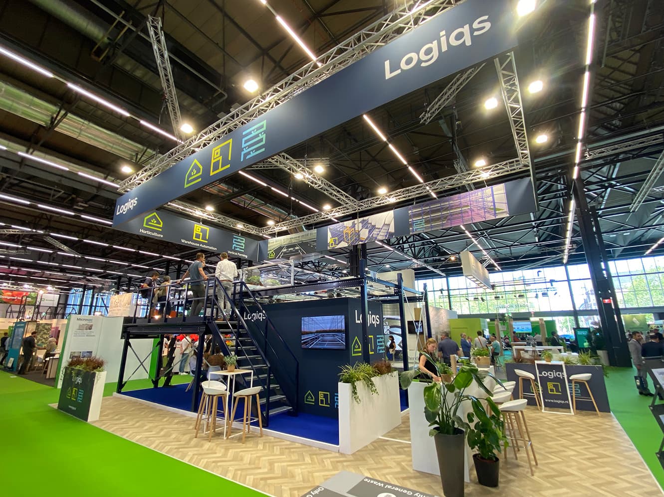 Logiqs-beursstand op een vakbeurs